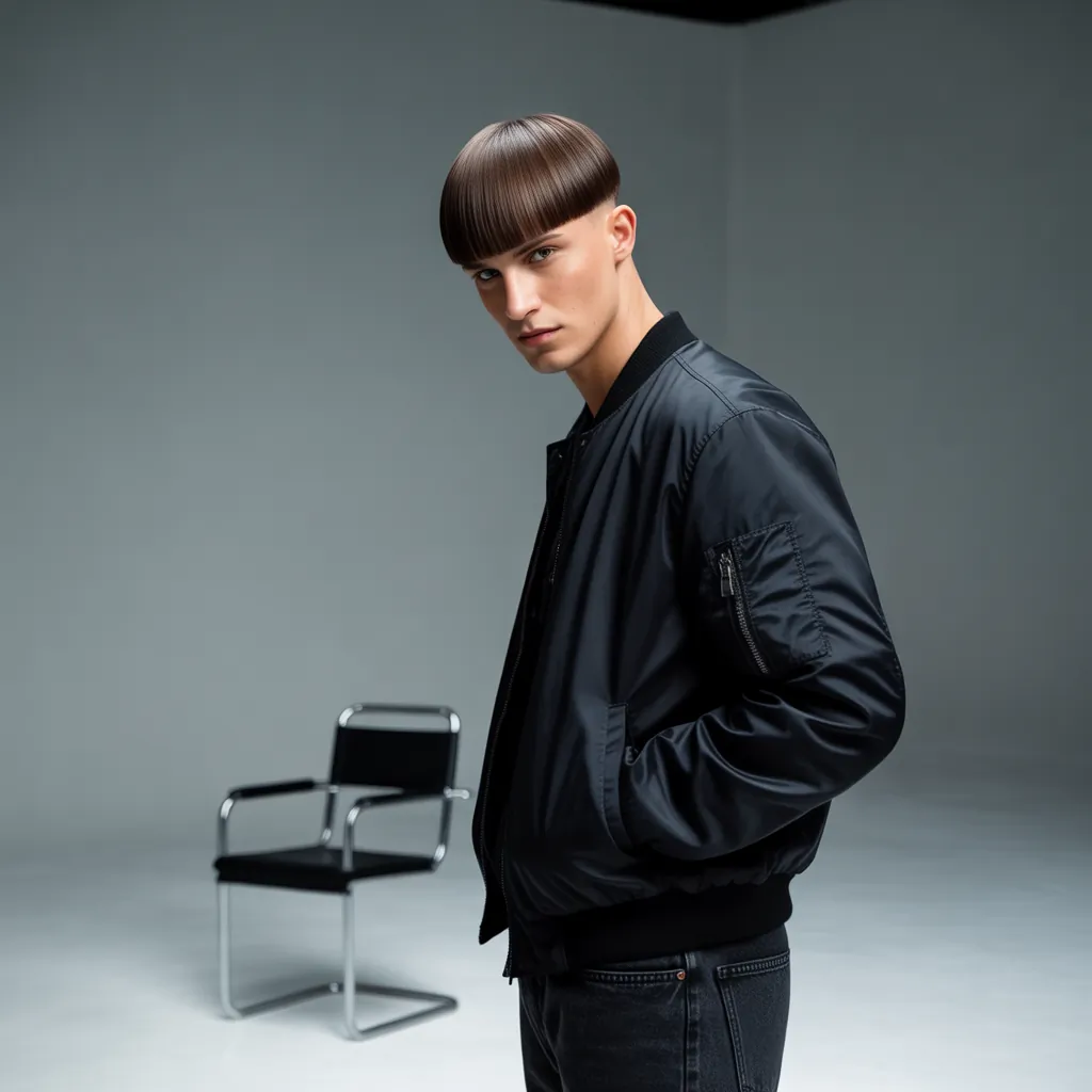 modern straight hair cuts for men