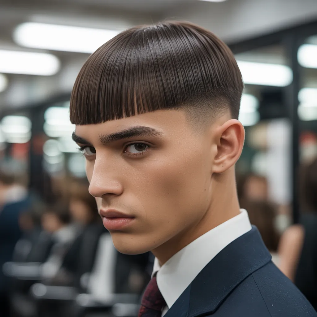 modern straight hair cuts for men