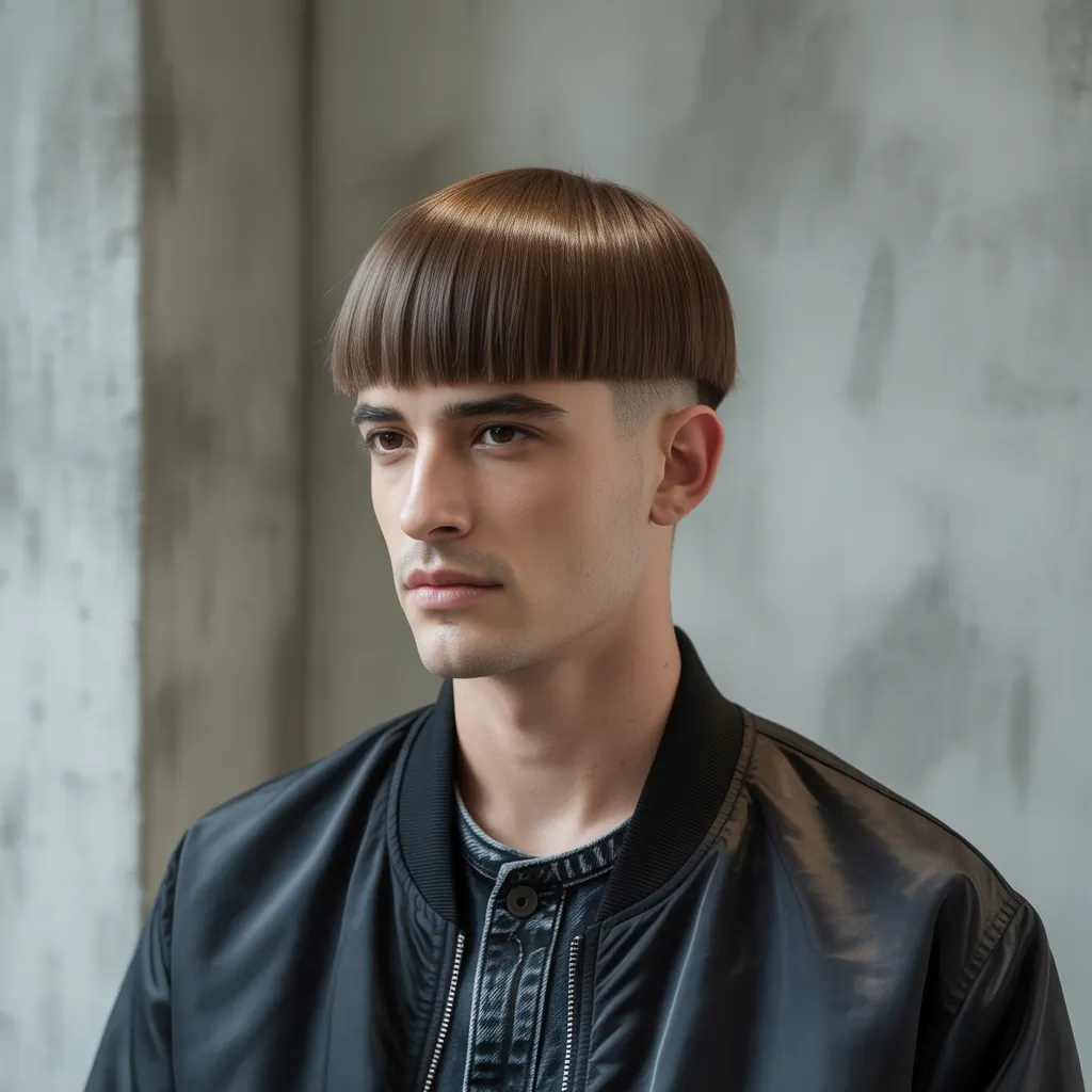 modern straight hair cuts for men