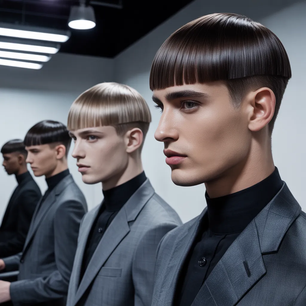 modern straight hair cuts for men