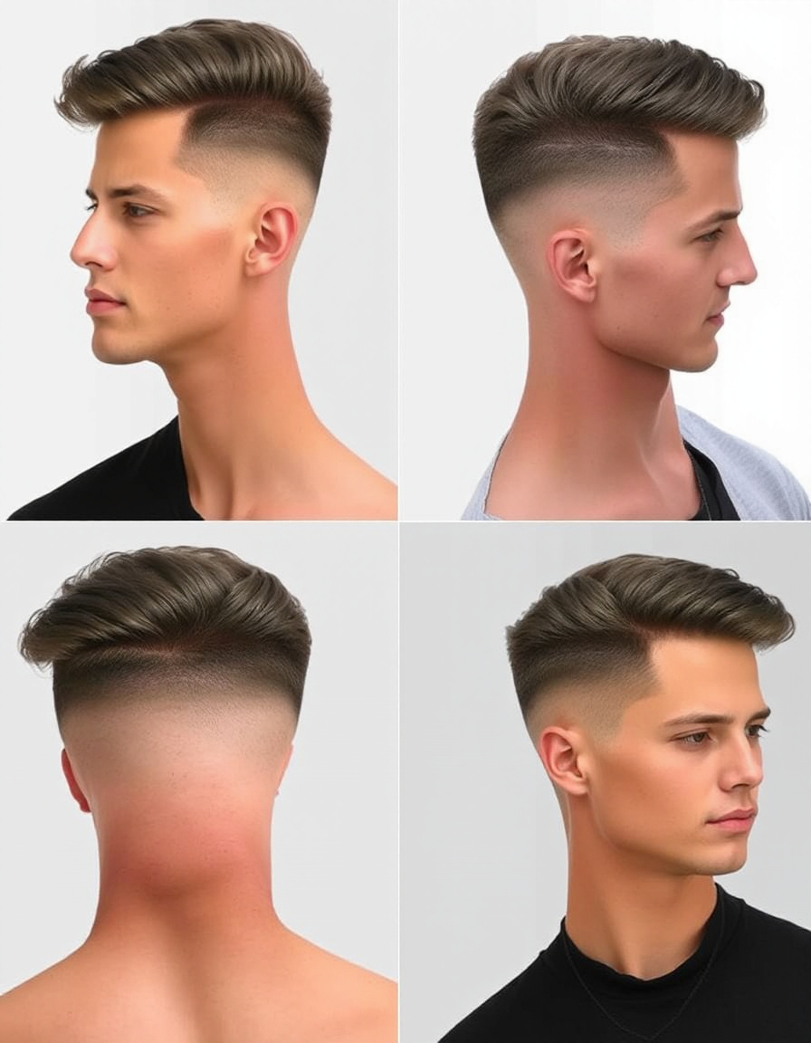 modern straight hair cuts for men