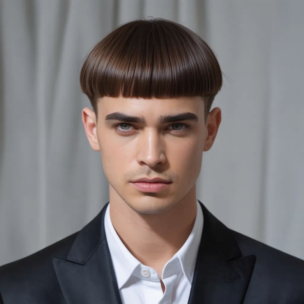 modern straight hair cuts for men