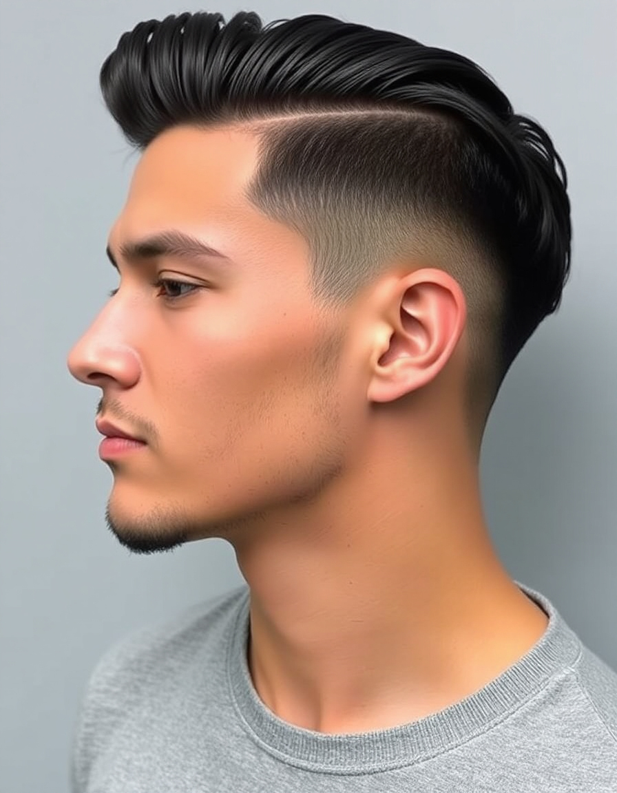 modern straight hair cuts for men