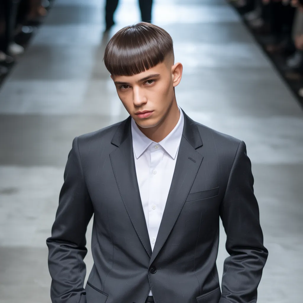 modern straight hair cuts for men