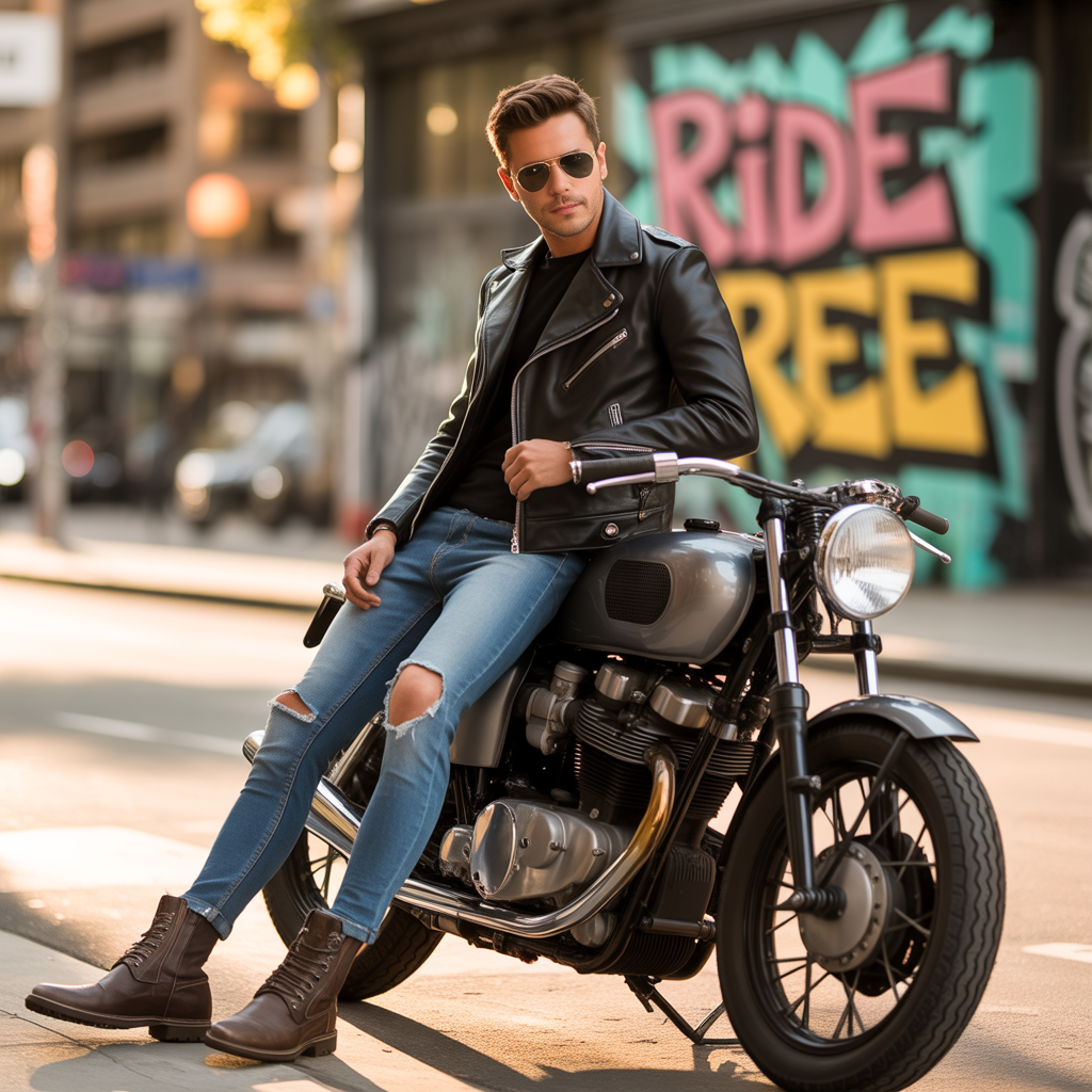 motorcycle mens fashion