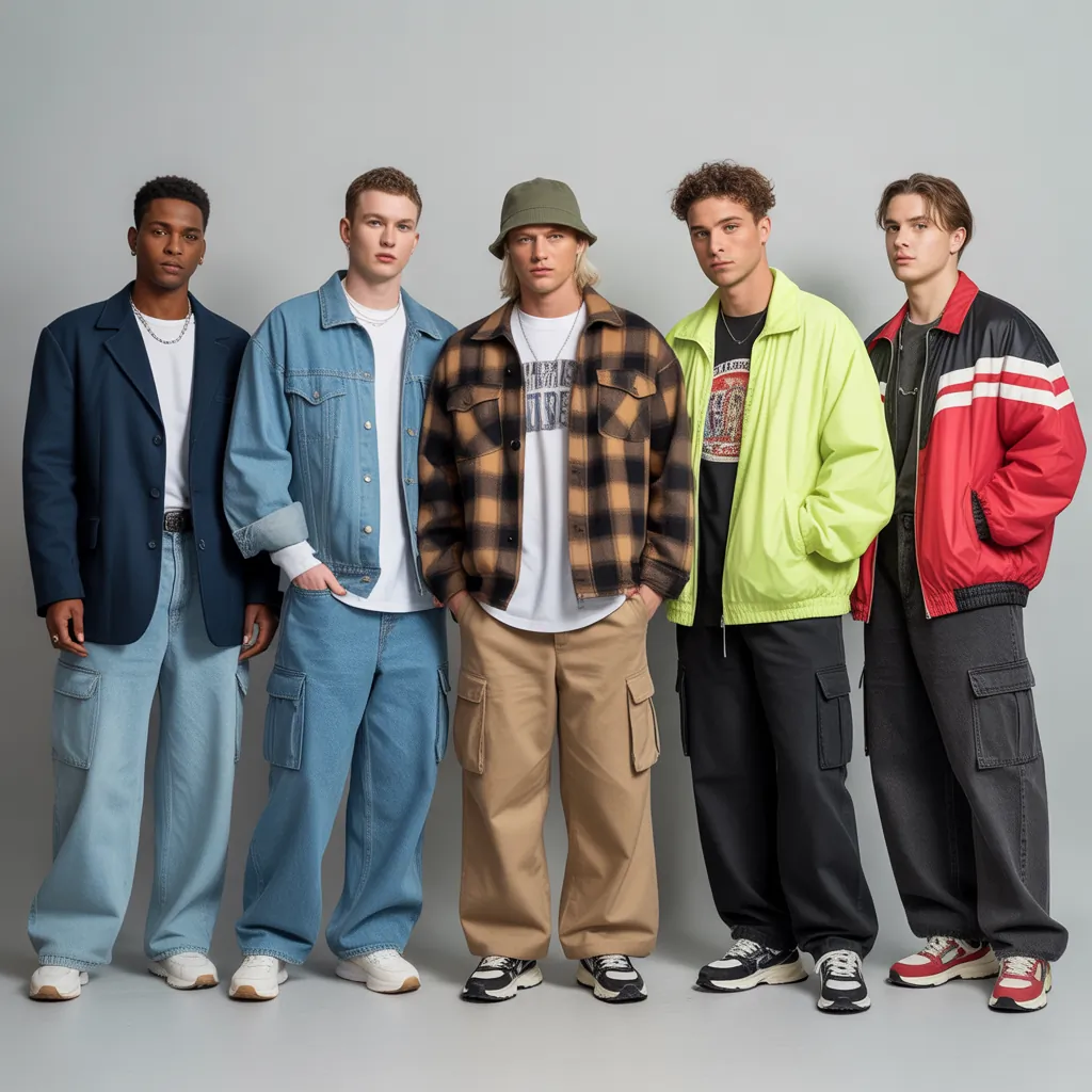 must have 90s fashion men outfits