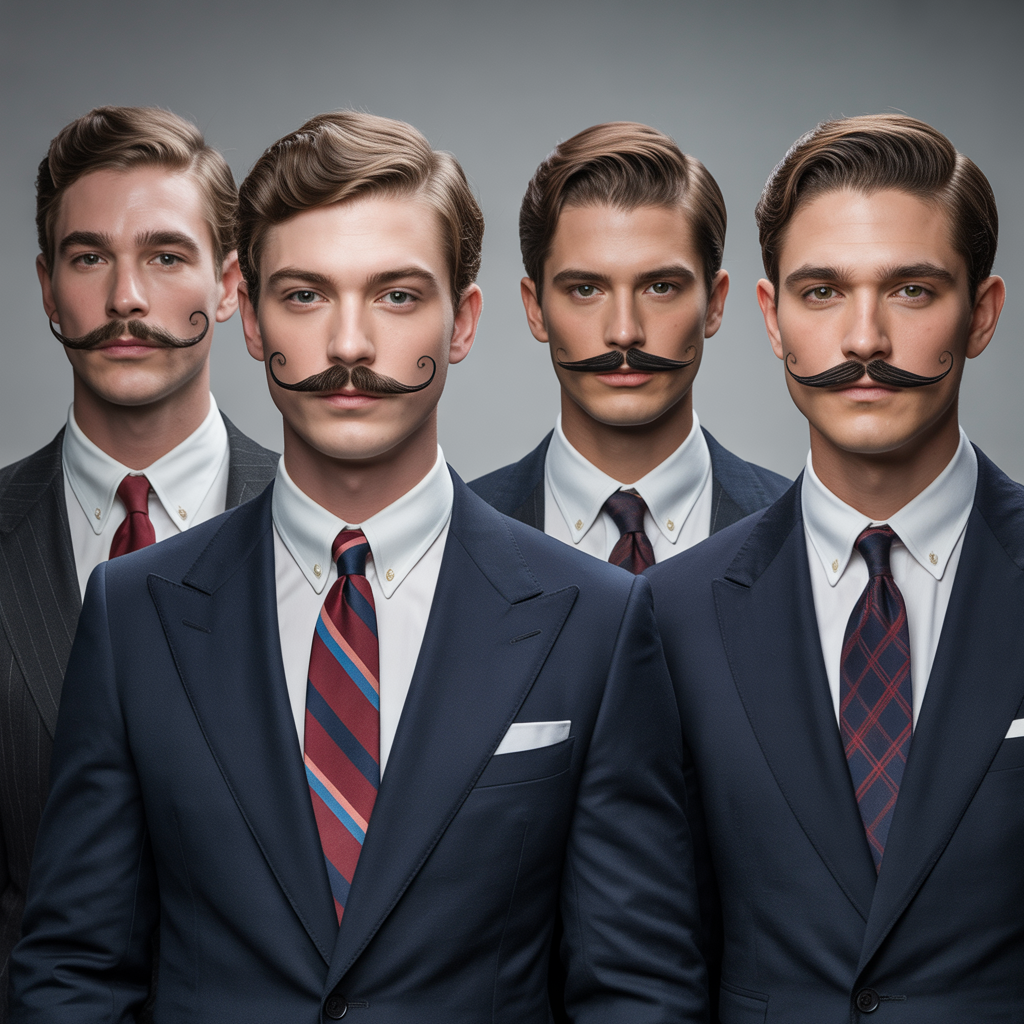 mustache styles without beard