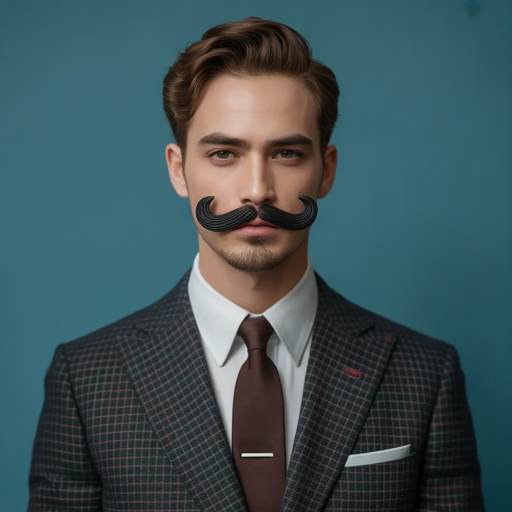 mustache styles without beard