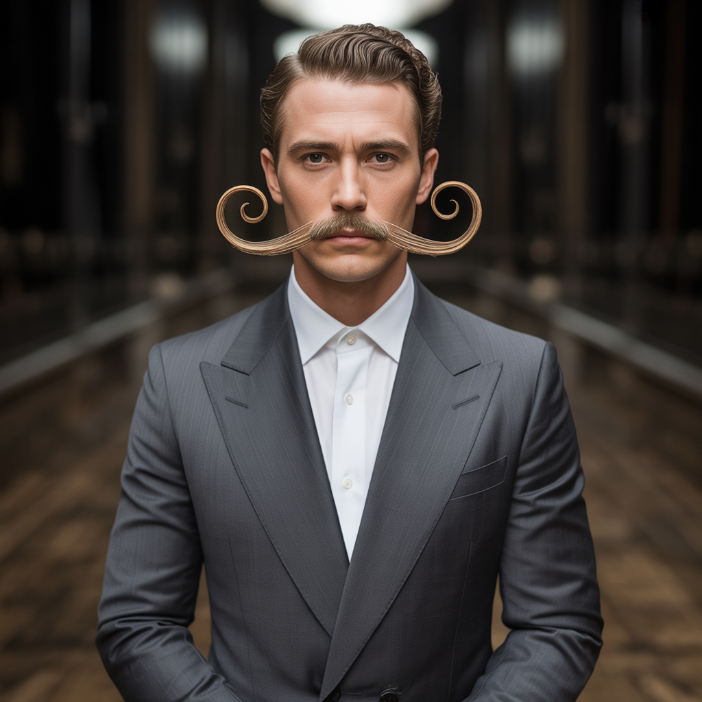 mustache styles without beard