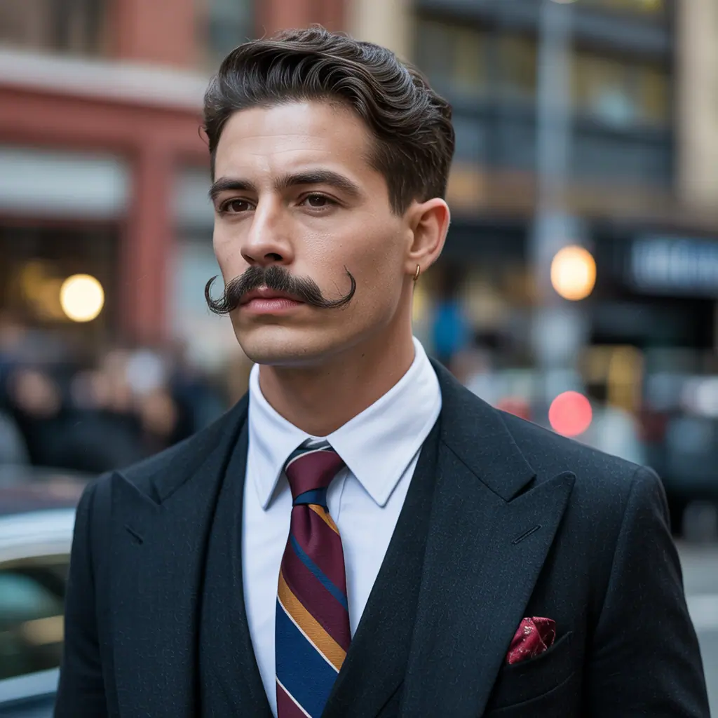 mustache styles without beard