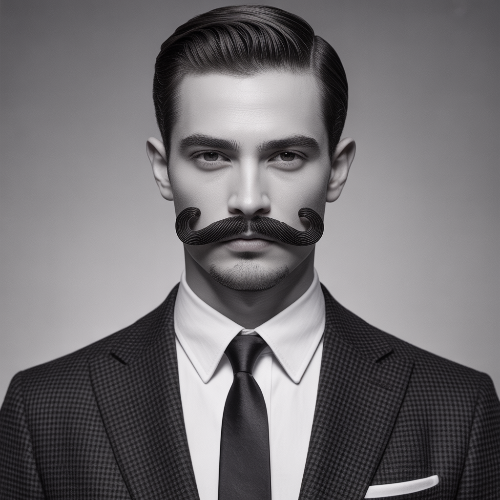 mustache styles without beard