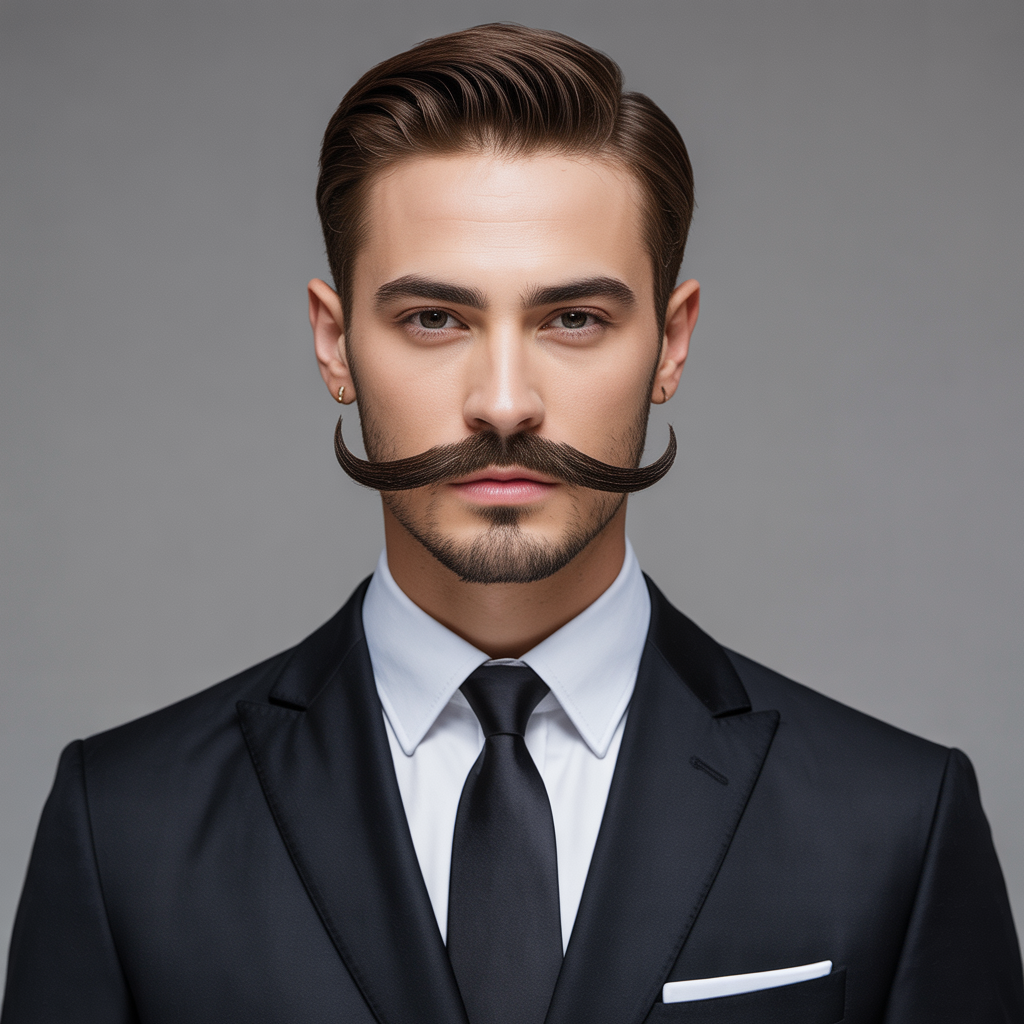 mustache styles without beard