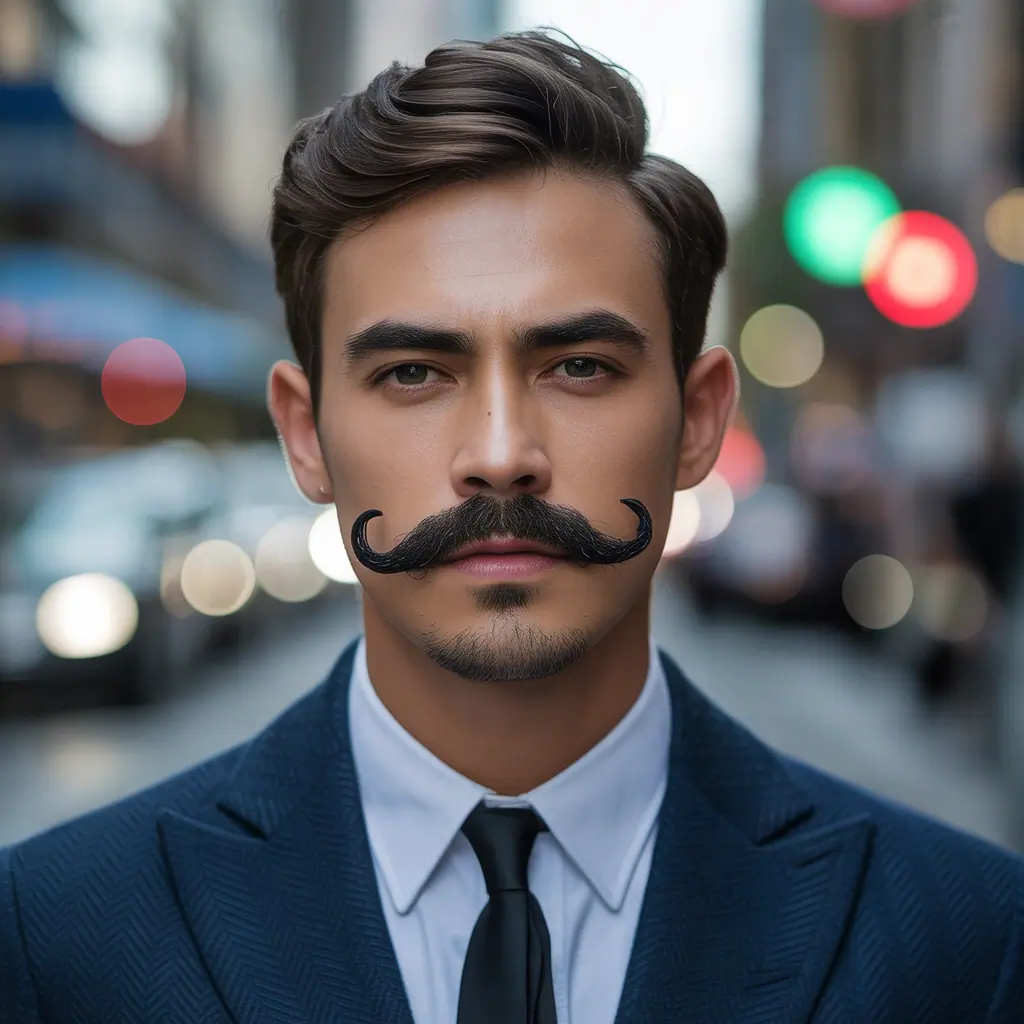 mustache styles without beard