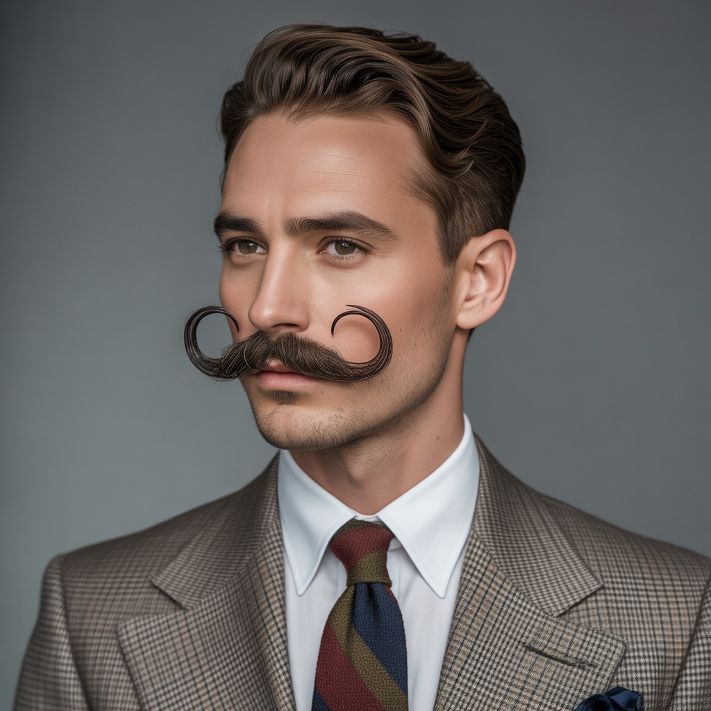 mustache styles without beard