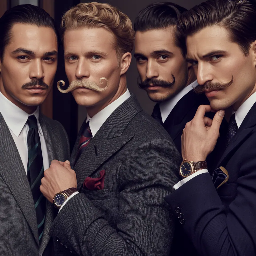 mustache styles without beard