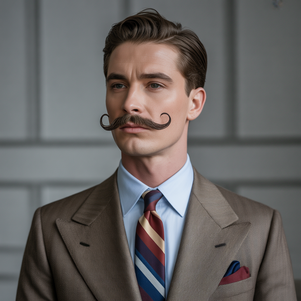 mustache styles without beard