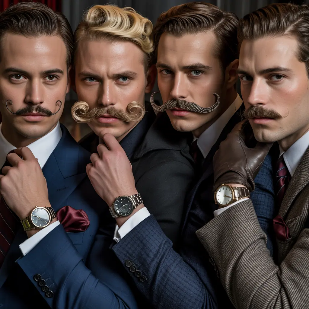 mustache styles without beard