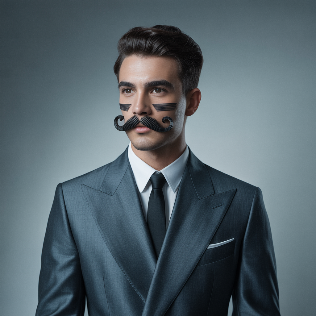 mustache styles without beard