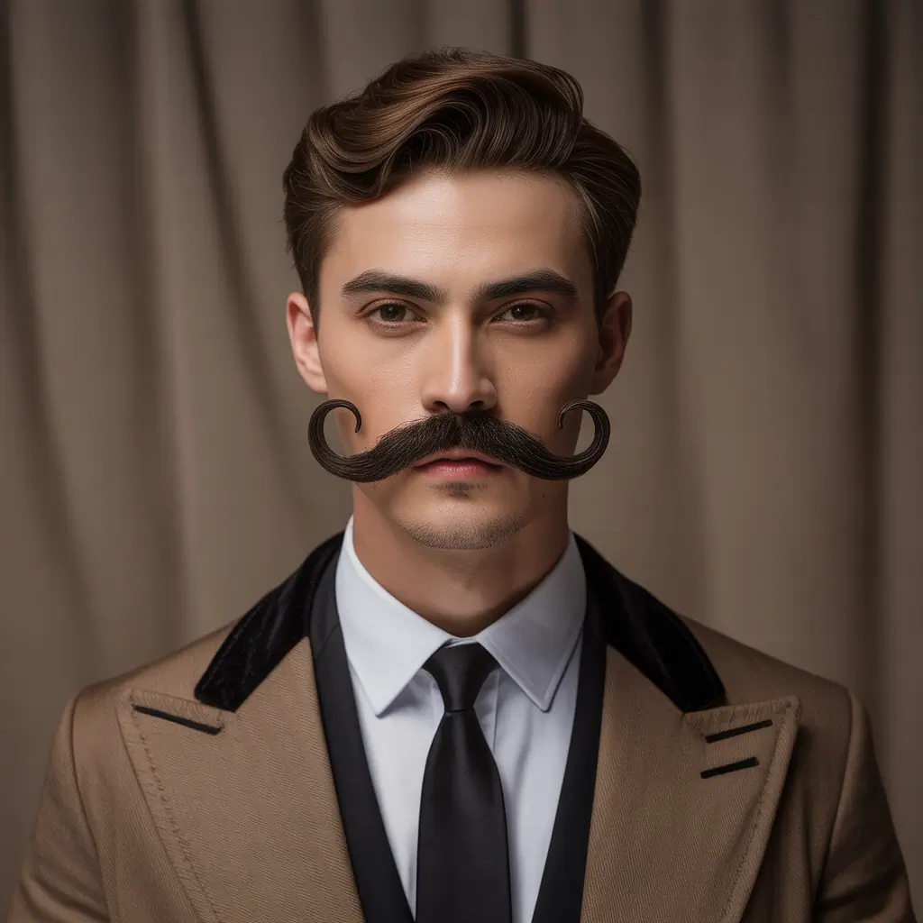 mustache styles without beard