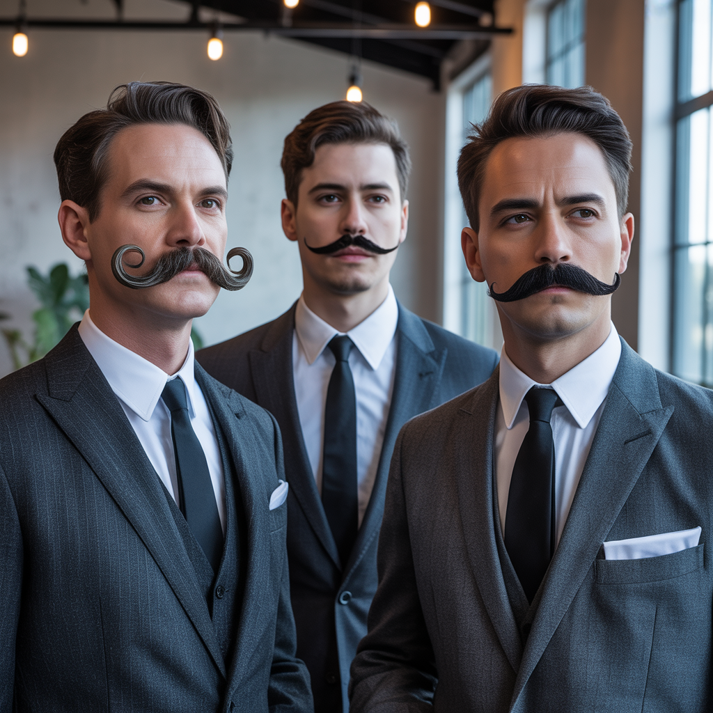 mustache styles without beard