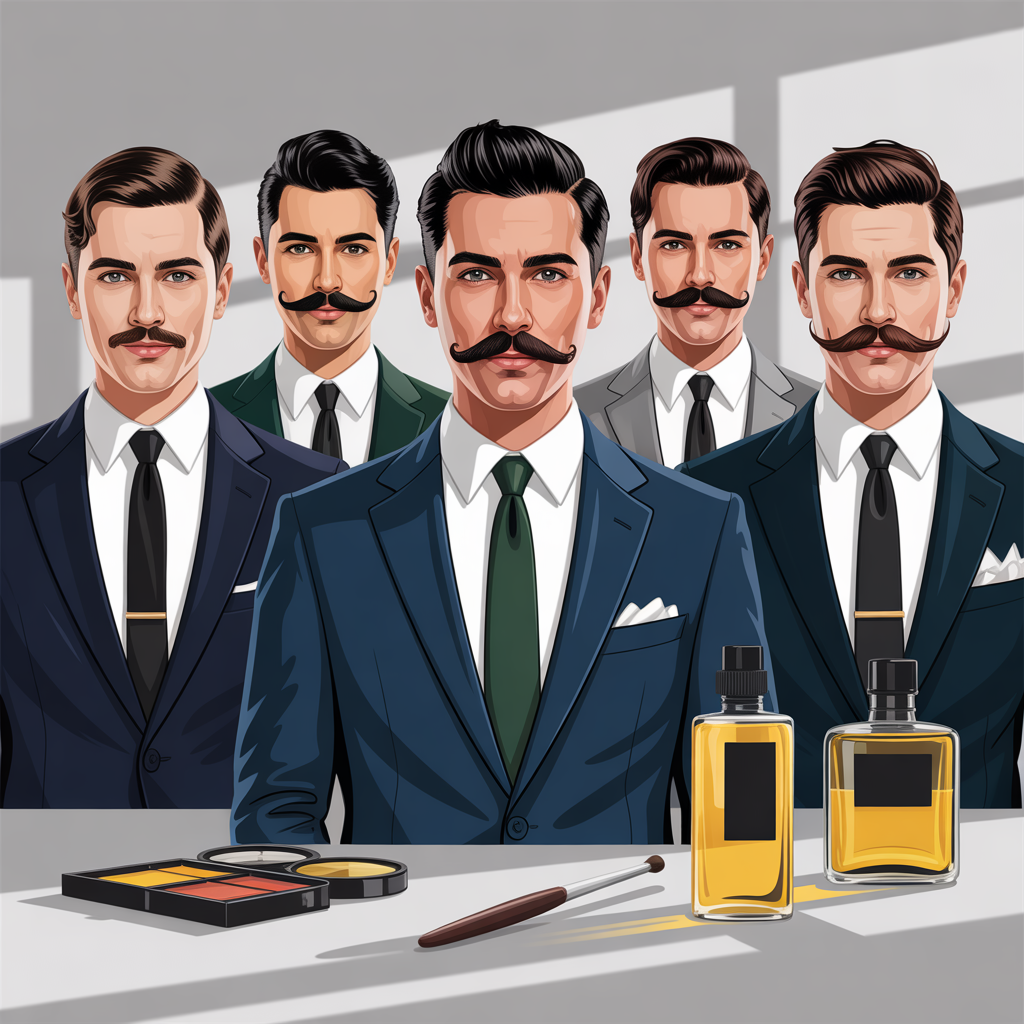 mustache styles without beard