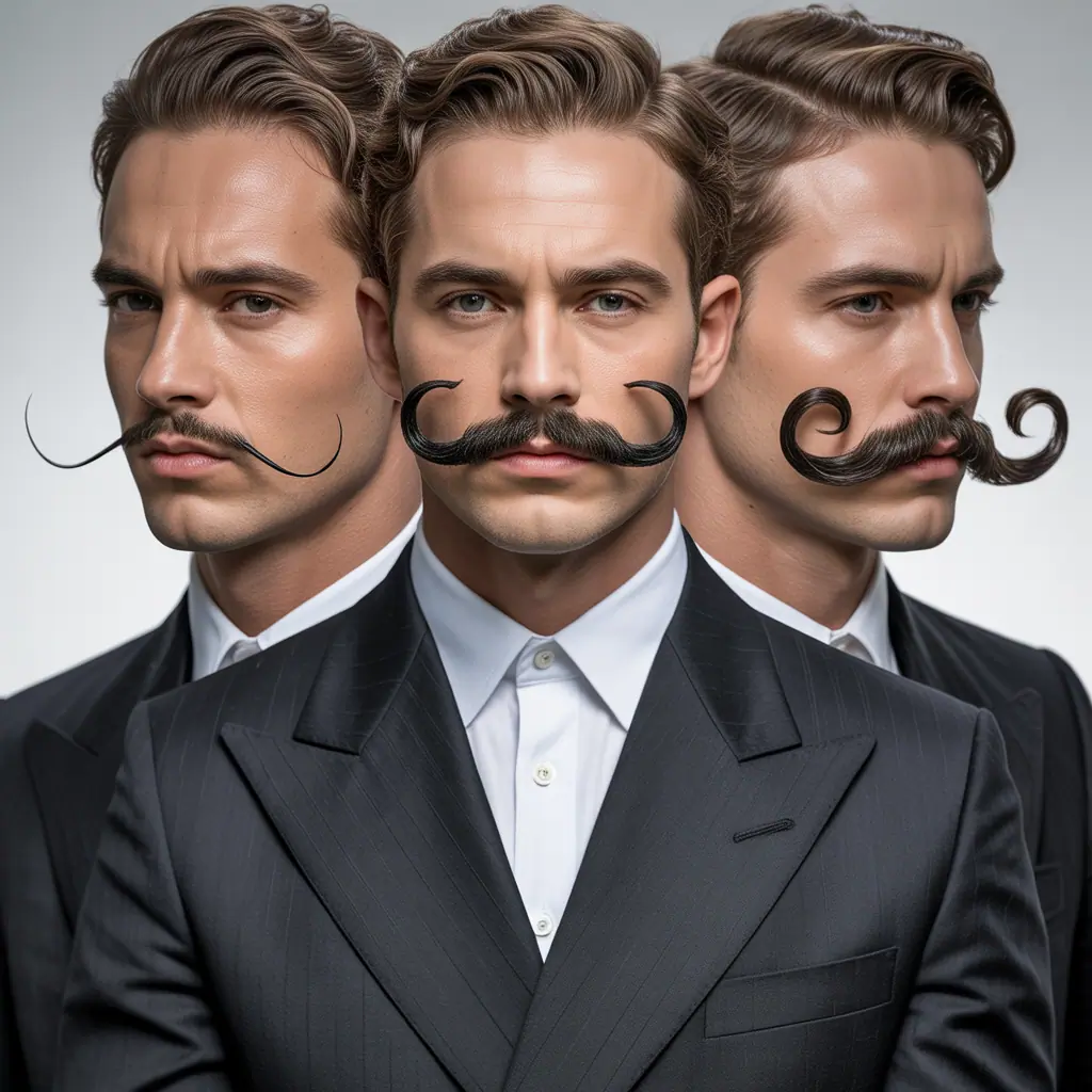 mustache styles without beard