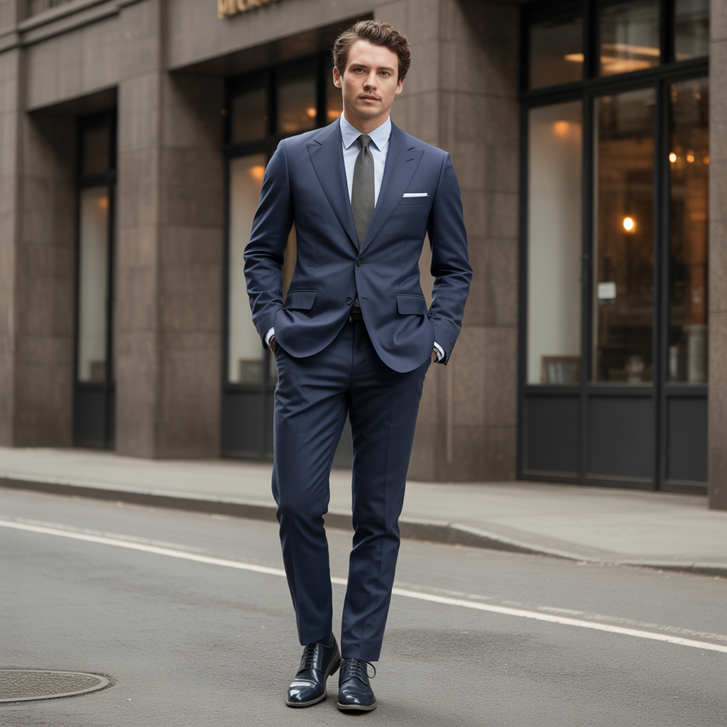 navy blue suits