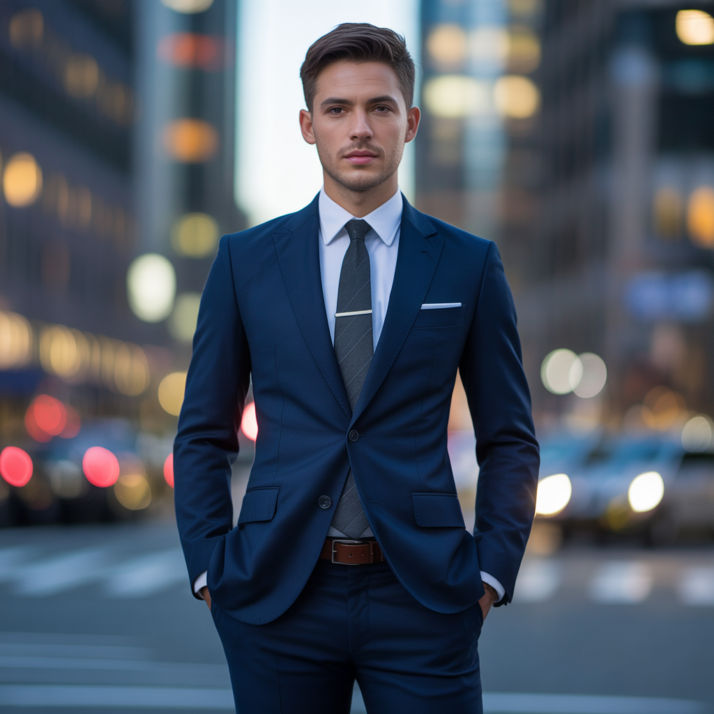 navy blue suits