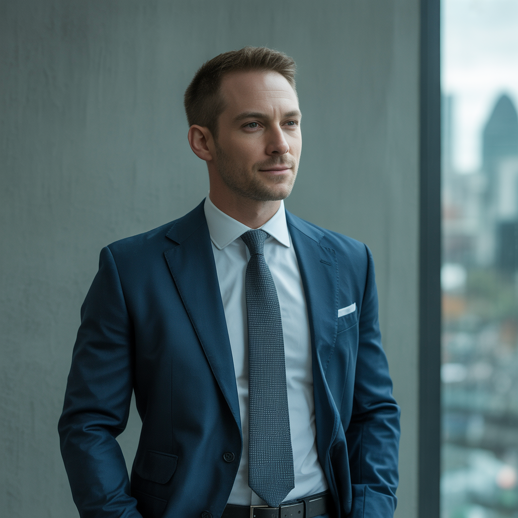 navy suit