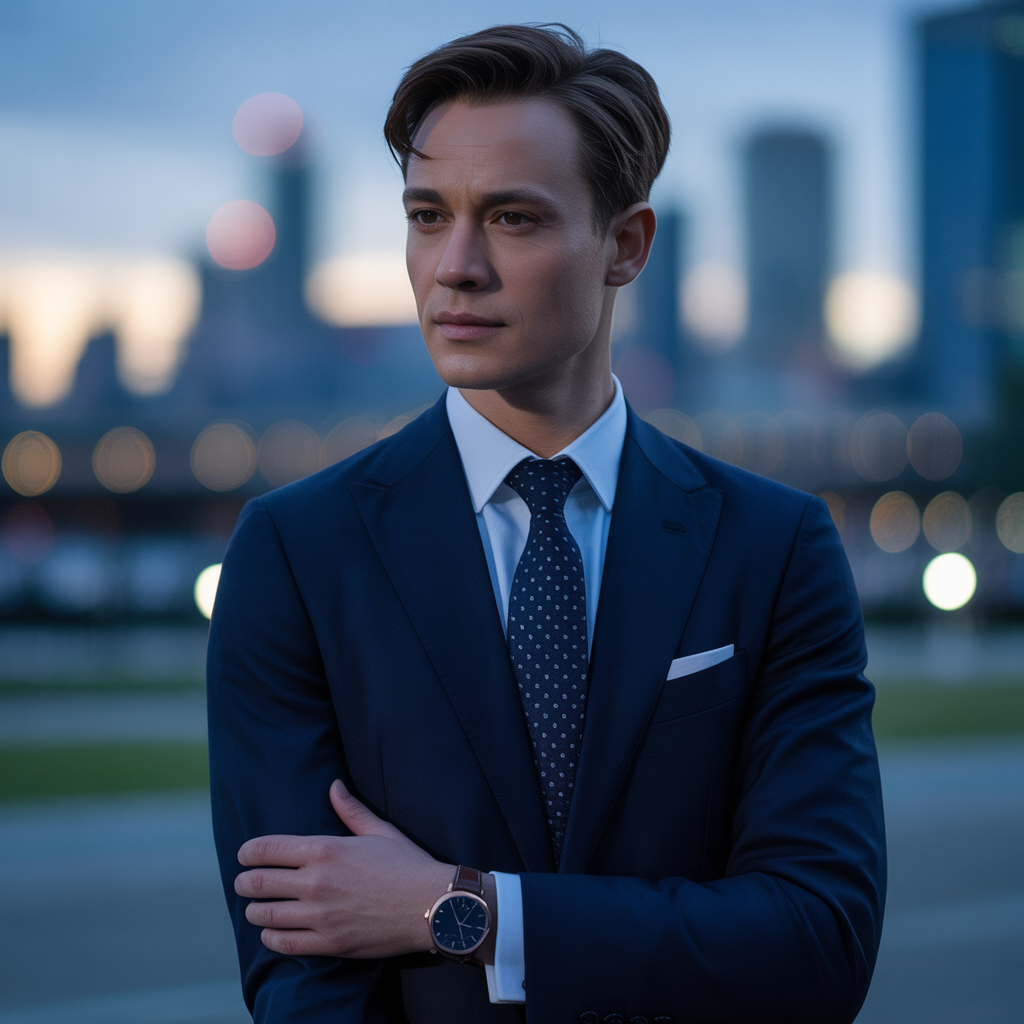 navy suit