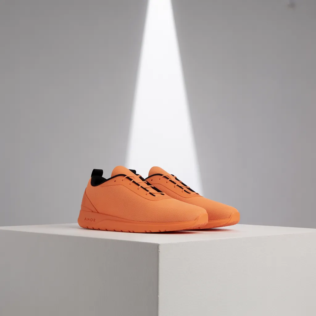 orange shoes