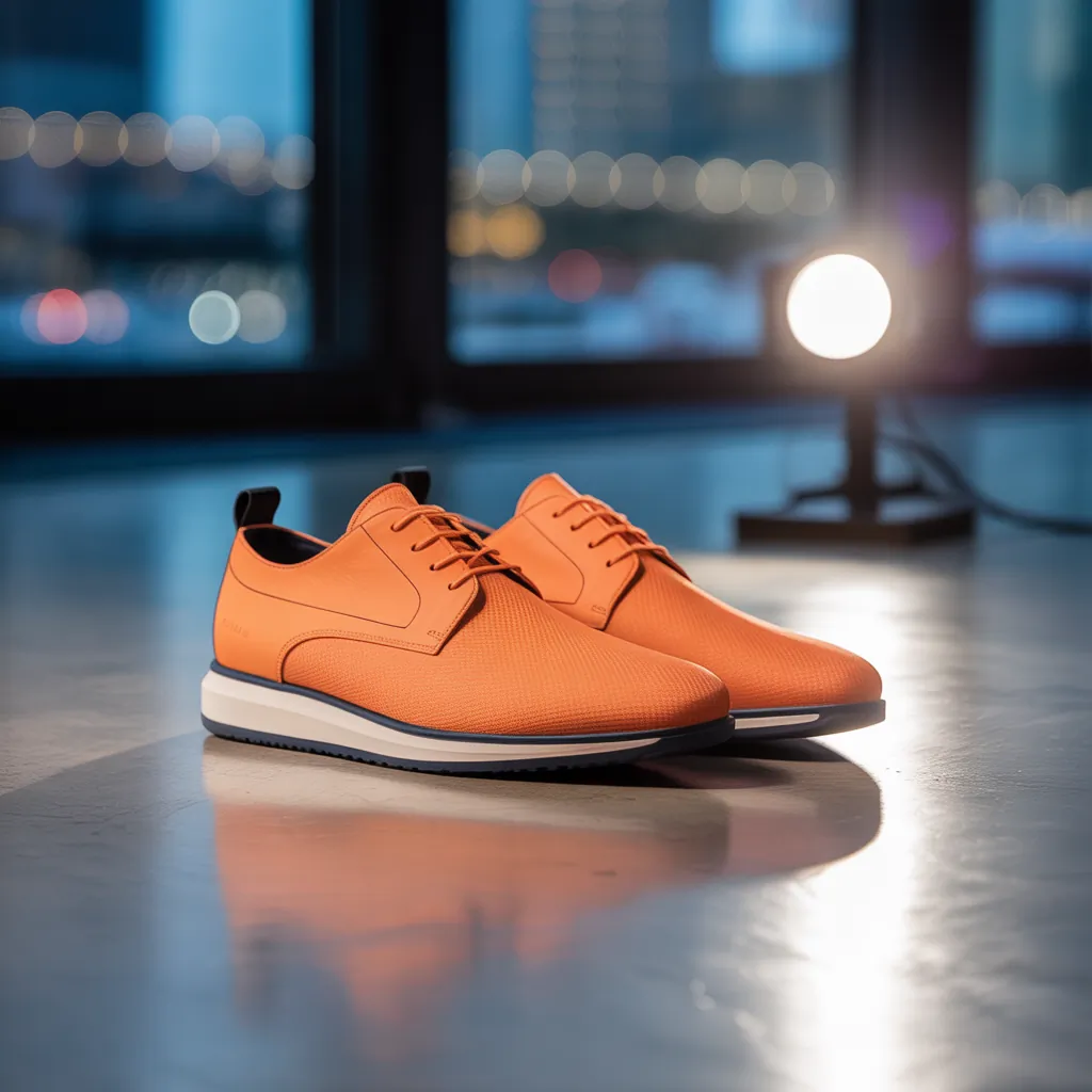 orange shoes