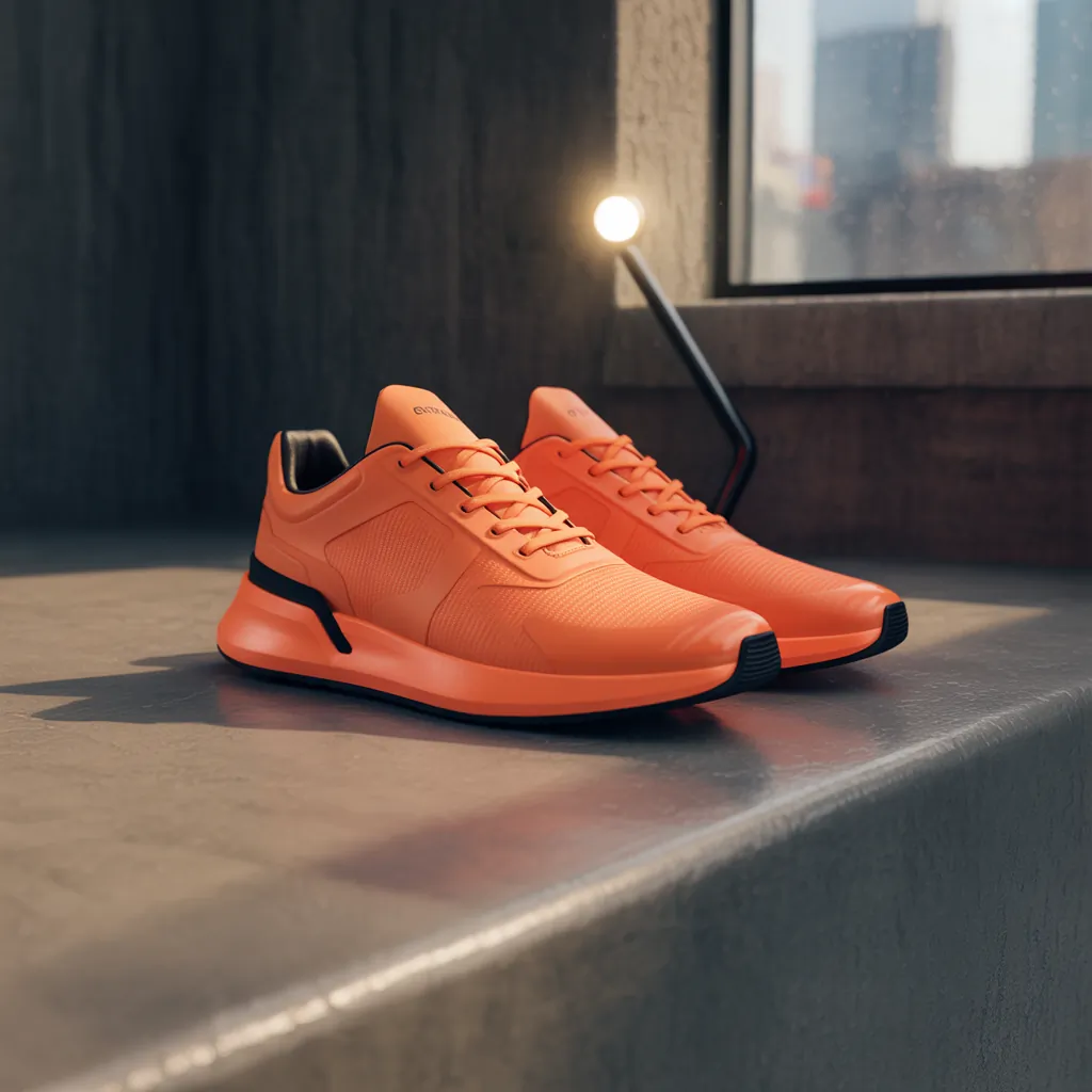 orange shoes