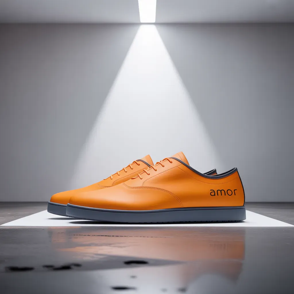 orange shoes