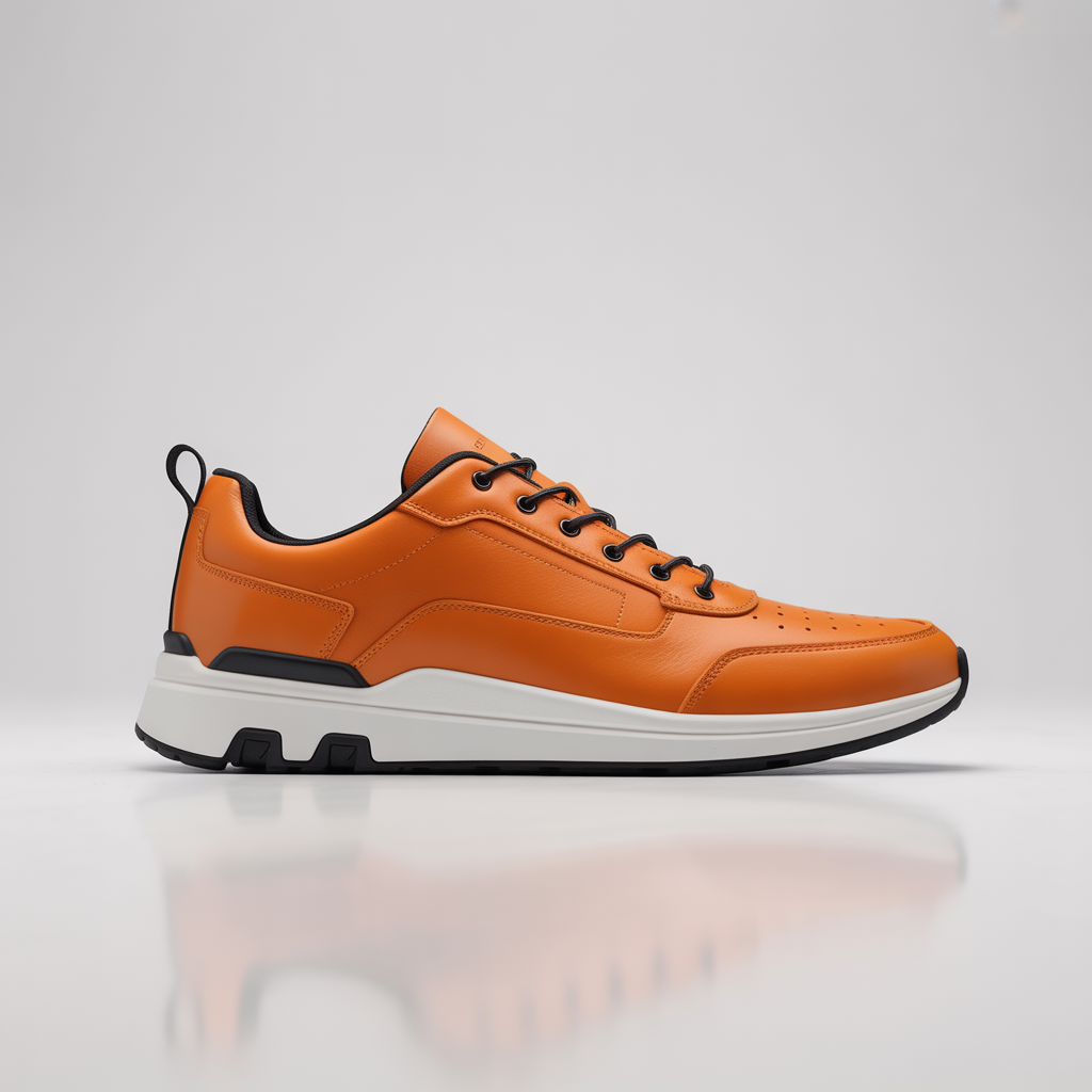 orange shoes