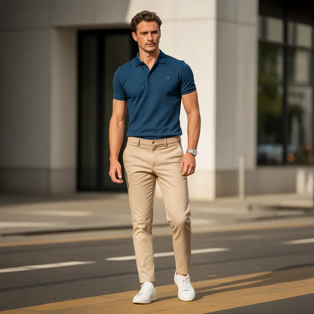 polo shirt outfit men