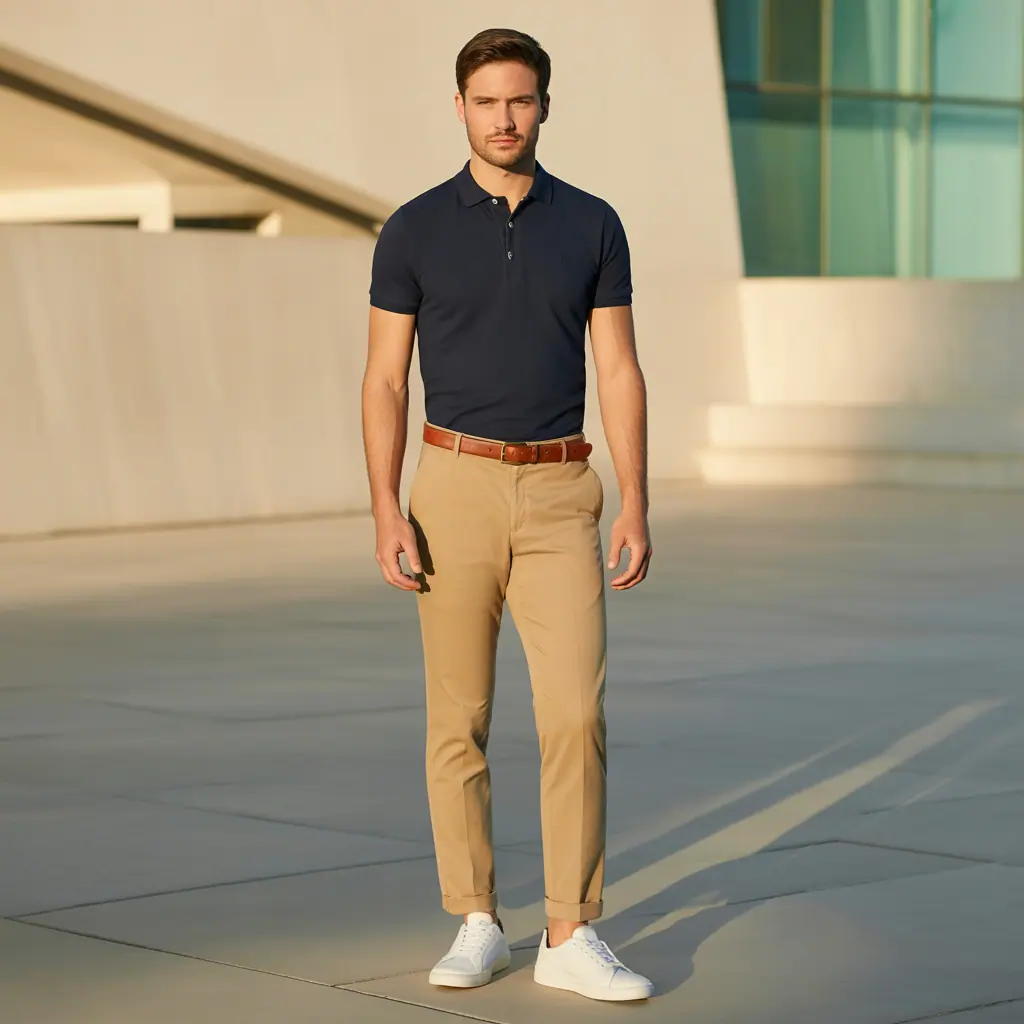 polo shirt outfit men