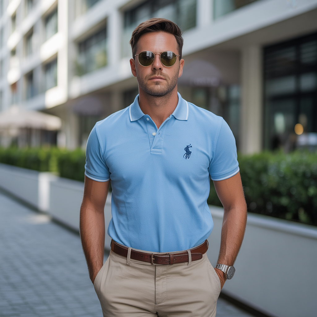 polo shirt outfit men