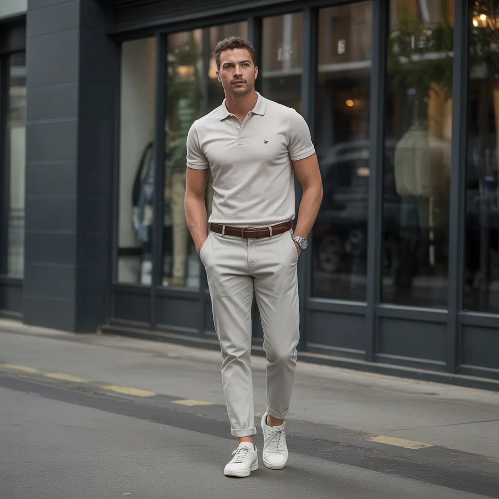 polo shirt outfit men