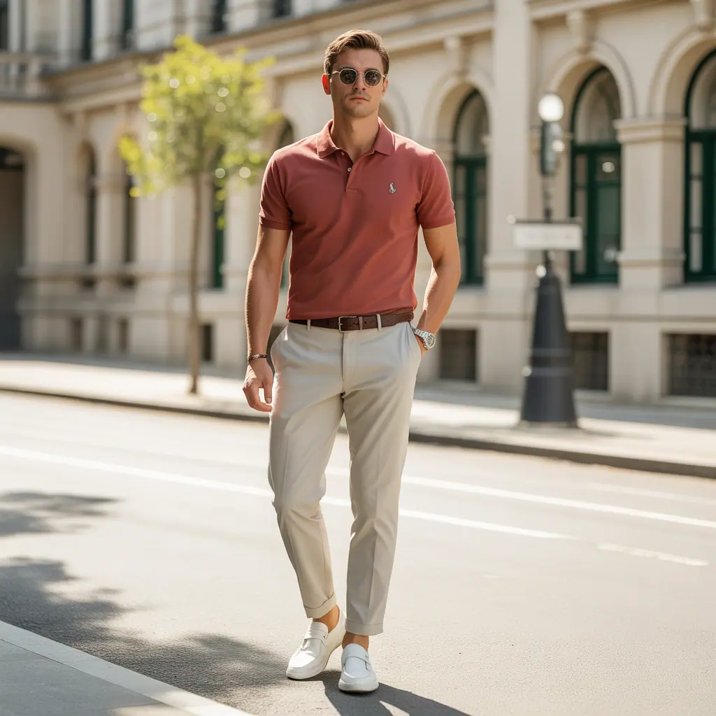 polo shirt outfit men