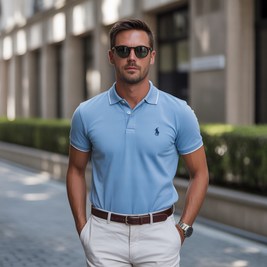 polo shirt outfit men