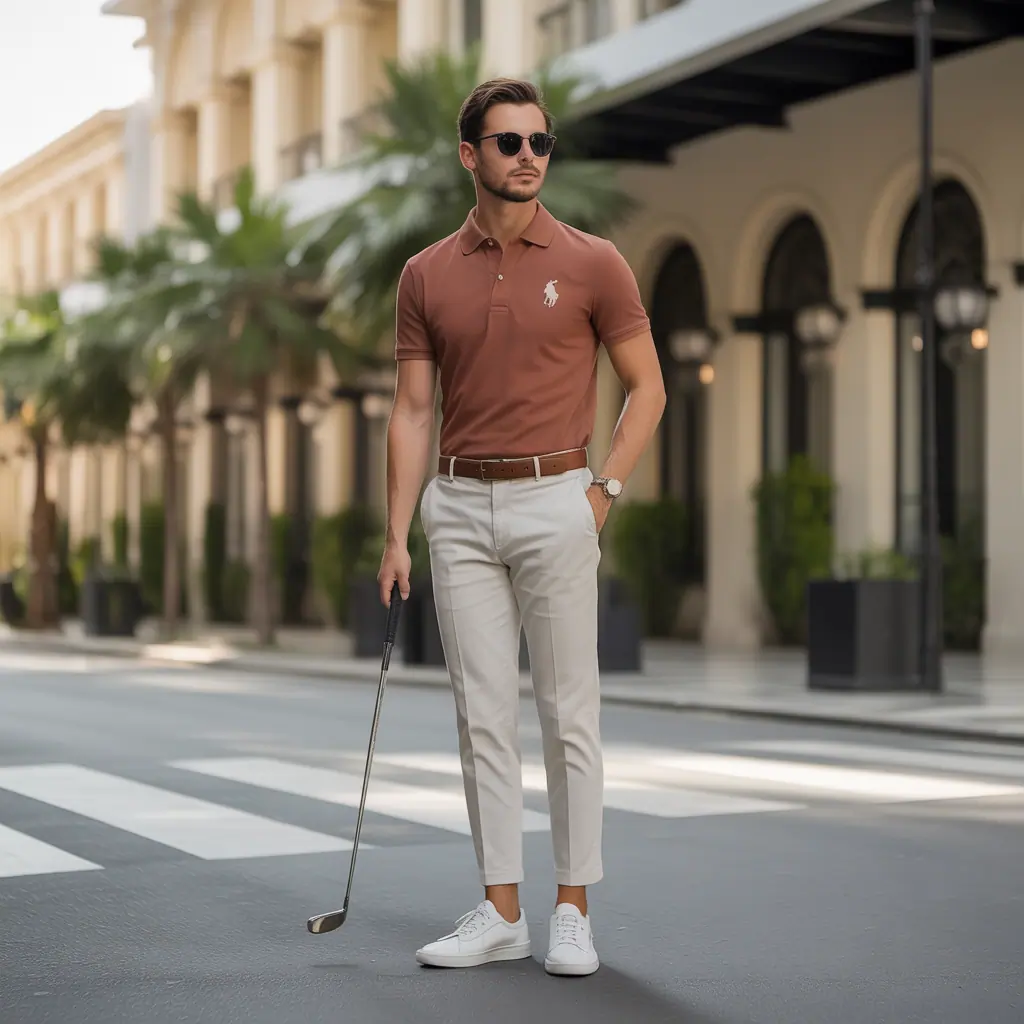 polo shirt outfit men
