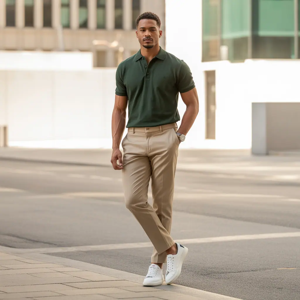 polo shirt outfit men