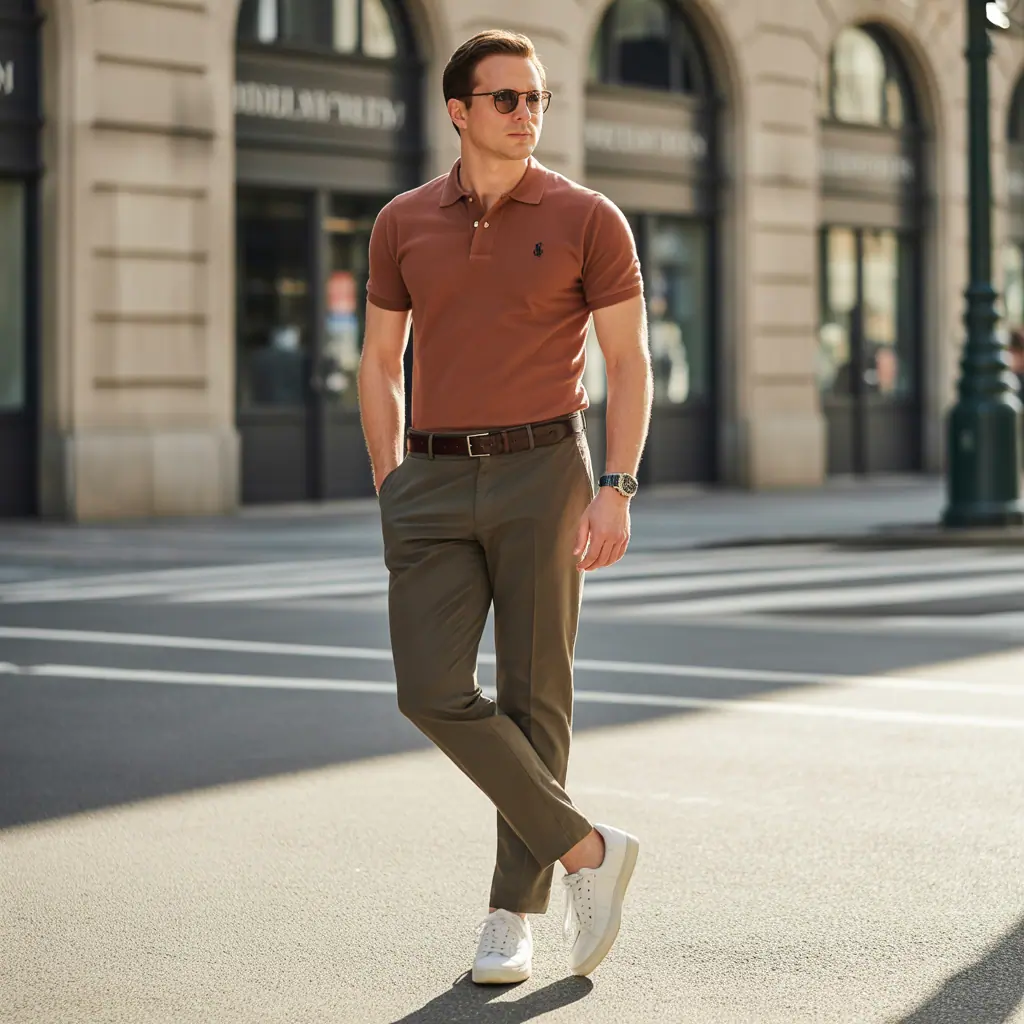 polo shirt outfit men
