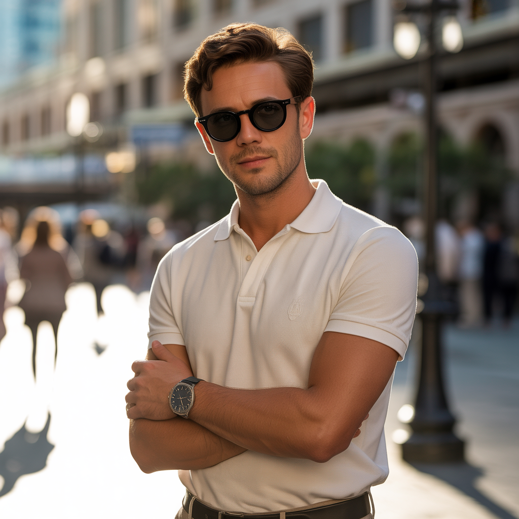 polo shirt outfit men