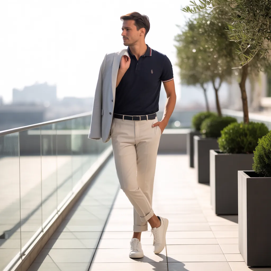 polo shirt outfit men