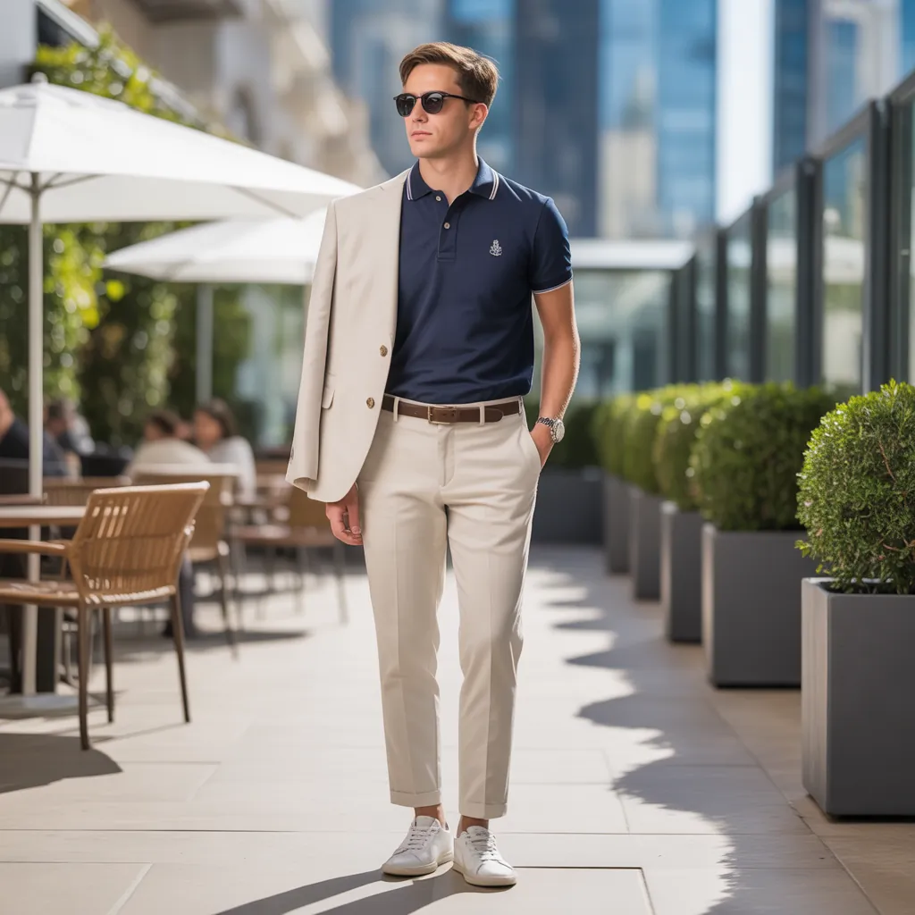 polo shirt outfit men