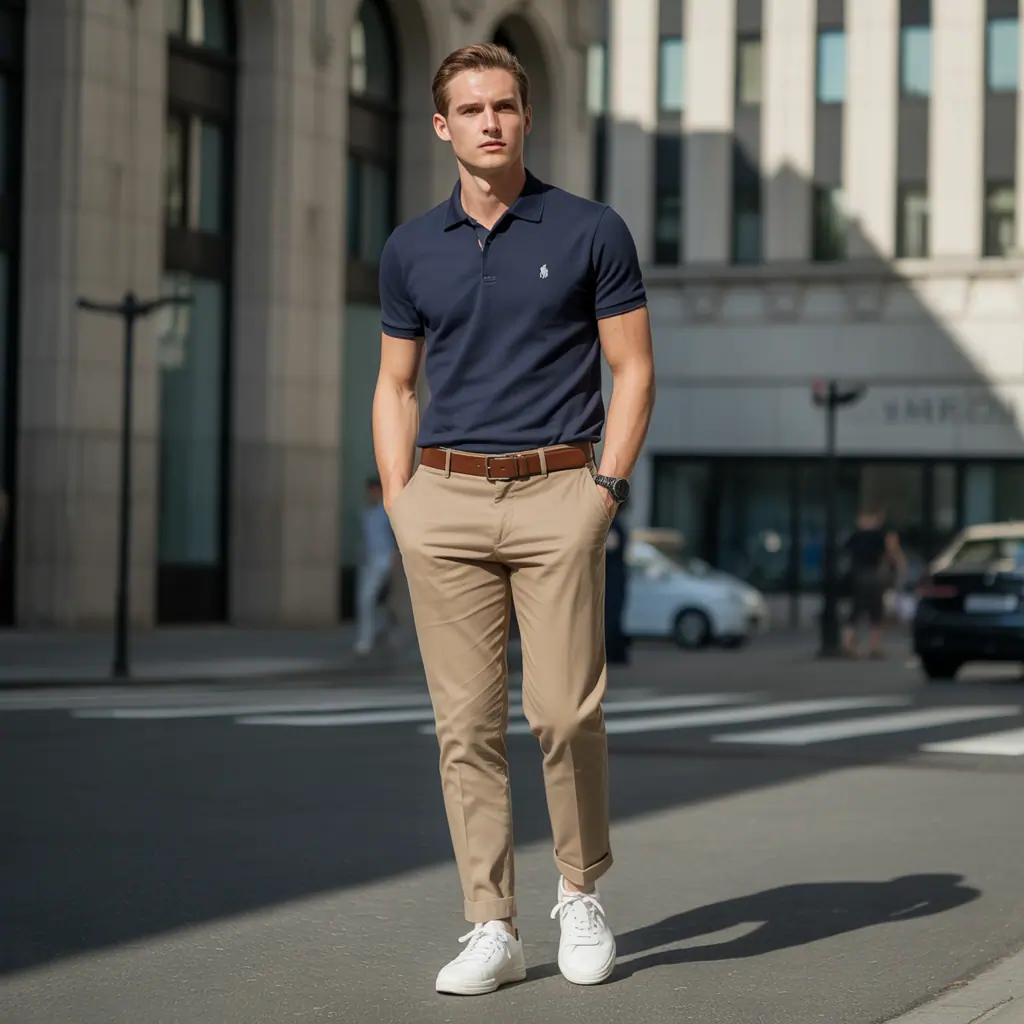 polo shirt outfit men