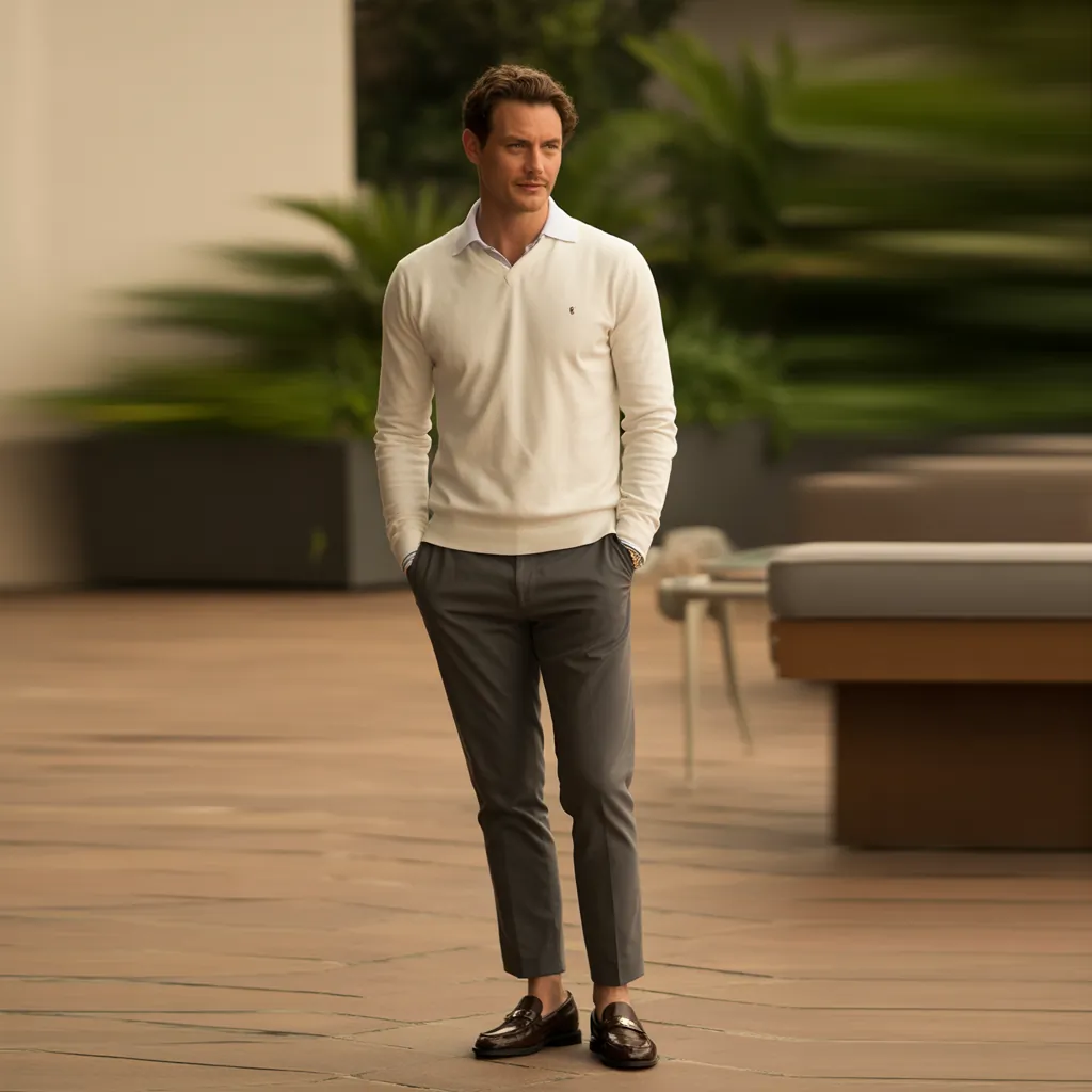 polo sweater outfit