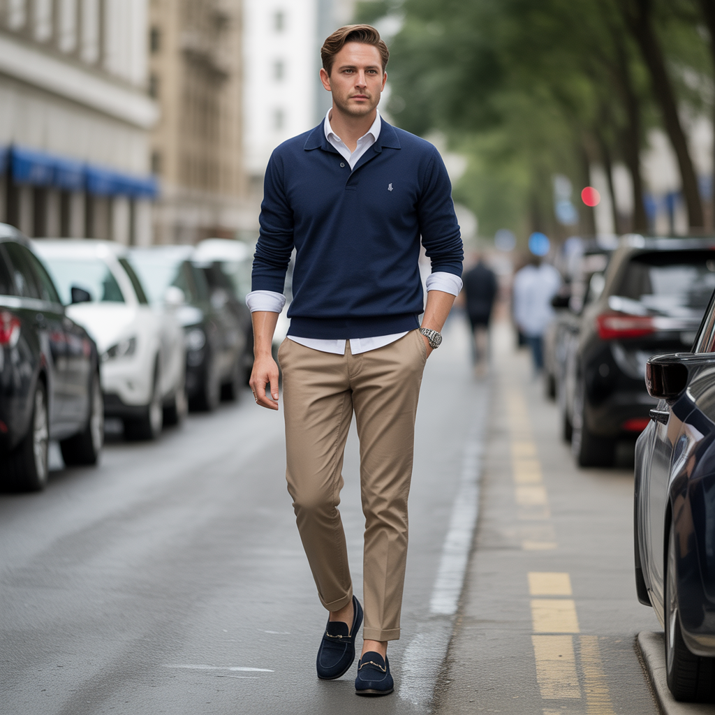 polo sweater outfit